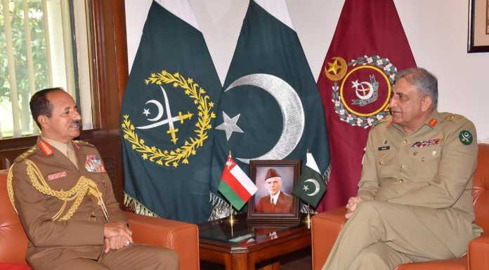 OMAN CHIEF OF STAFF VISITS GHQ RAWALPINDI
