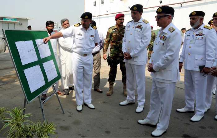 PAK NAVAL CHIEF Visits to PMSA and PAK NAVY Installations at Coastal Areas on Friday