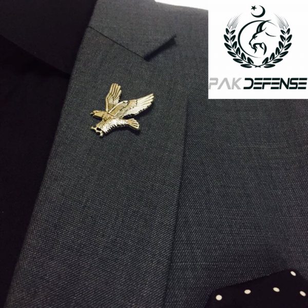 PAKDEFENSE Silver Retro Shaheen Flying 3D Lapel Pin