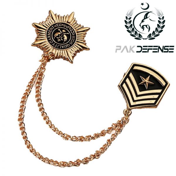 Retro Star Shield Army Chain Brooch in PAKISTAN