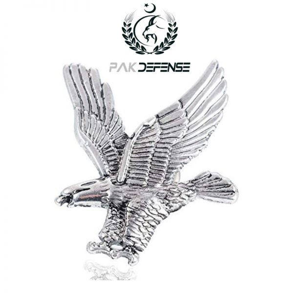 Silver Retro Shaheen Flying 3D Lapel Pin