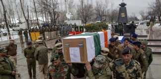 indian troop coffin