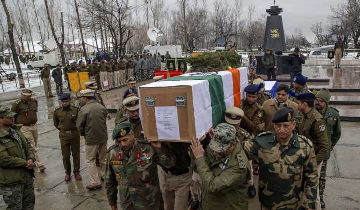 indian troop coffin