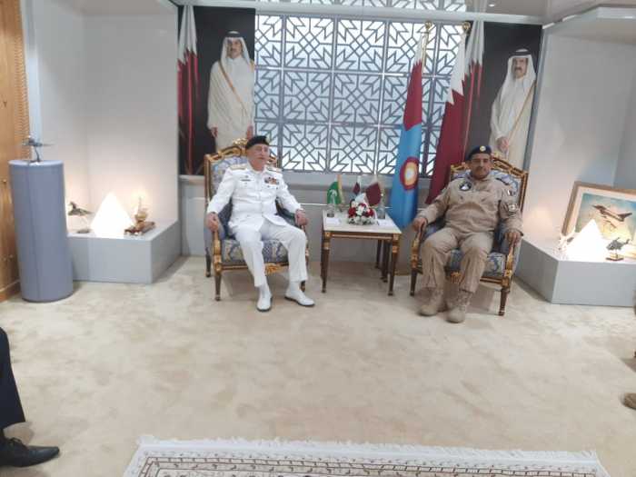 CHIEF OF NAVAL STAFF Called on Commander Qatar Emiri Air Forces (QEAF) in Qatar