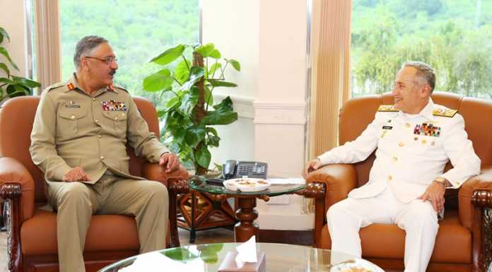 CJCSC Gen Zubair Mahmood Hayat Paid Farewell Visit to NAVAL HEADQUARTERS ISLAMABAD