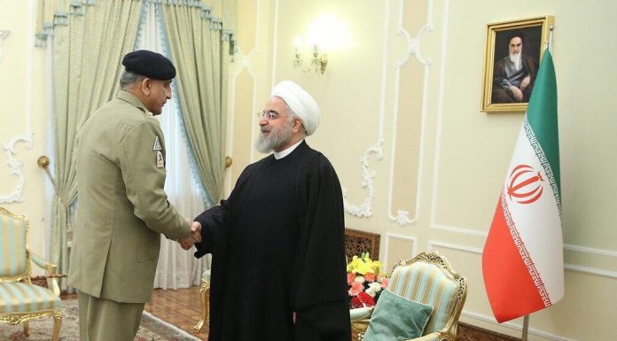 COAS Gen Bajwa Meets Iranian President During Official Iran Visit
