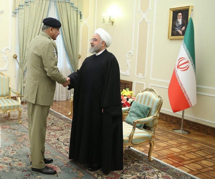 COAS Gen Bajwa Meets Iranian President During Official Iran Visit
