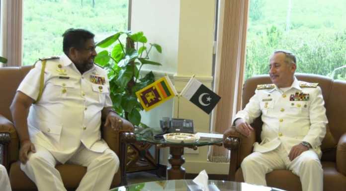 Chief of Defense Staff Sri Lanka Armed Forces Admiral Wijegunaratne Visit NAVAL HQ ISLAMABAD