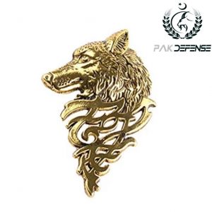 Ghazi Ertugrul Antique Golden Wolf 3D Lapel Pin