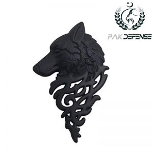 Ghazi Ertugrul Matte Black Wolf 3D Lapel Pin
