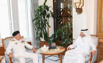 PAKISTAN NAVAL CHIEF Official Visit to Qatar Meets Qatari PM