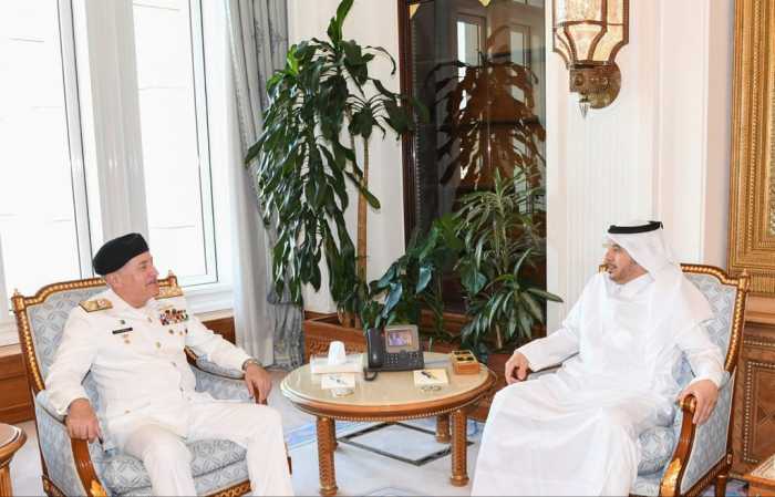 PAKISTAN NAVAL CHIEF Official Visit to Qatar Meets Qatari PM