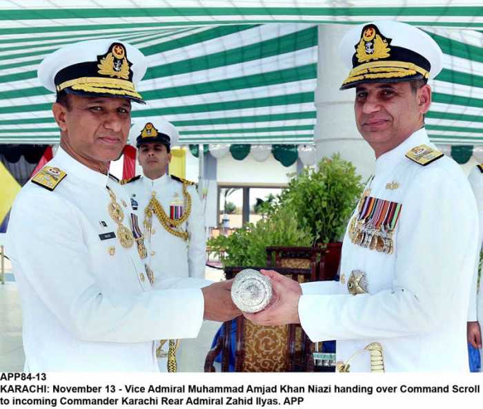Rear Admiral Zahid Ilyas Assumes Duty As Commander Karachi (COMKAR) at Karachi Main Pic