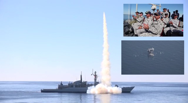 CNS ABBASI Witnessed PAK NAVY Test Four Dimensional Missiles From Different Platforms