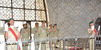 COAS General Bajwa Paid Homage To Founder Of PAKISTAN QUAID E AZAM On His 144th Birthday