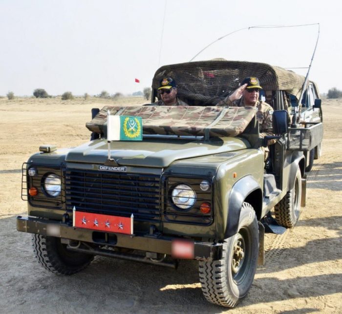 COAS General Bajwa Visited Strike Corps Near Bahawalpur