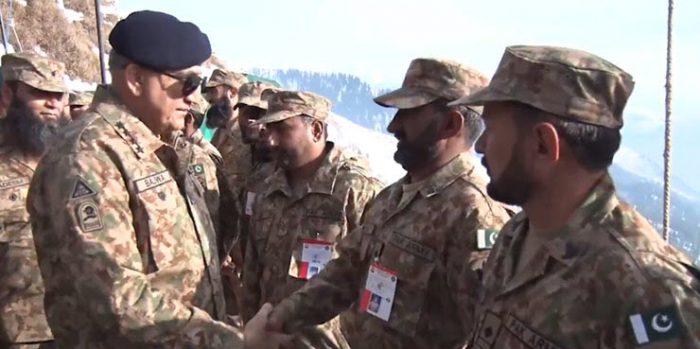 COAS General Qamar Ahmed Bajwa Interacting with the Brave and Valiant Sons of Sacred Country PAKISTAN