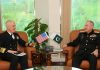 Commander US NAVCENT calls on PAKISTAN NAVAL CHIEF Admiral Zaffar Mahmood Abbasi