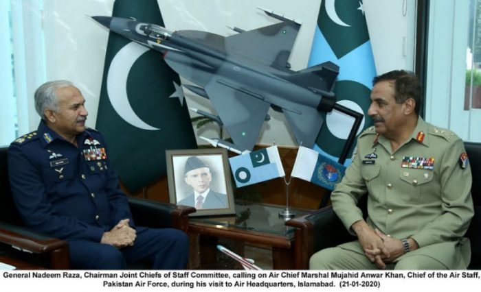 CJCSC Appreciates Professionalism Of PAF Falcons During Maiden Visit To PAKISTAN AIR HQ
