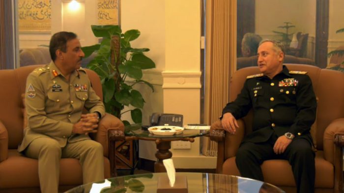 CJCSC, PAKISTAN NAVAL CHIEF Reviewed Combat Readiness And Operational Preparedness Of Troops