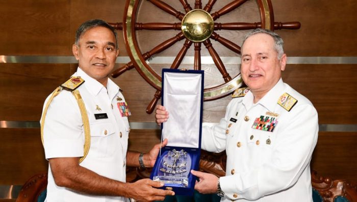 CNS Admiral Abbasi Meets Sri Lankan PM And Top Military Heads During Official Visit to Sri Lanka