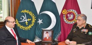 COAS General Qamar Ahmed Bajwa meets President AJK Sardar Masood Khan