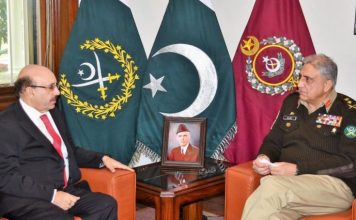COAS General Qamar Ahmed Bajwa meets President AJK Sardar Masood Khan