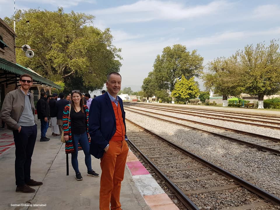 German Ambassador to PAKISTAN Visit Karachi From Islamabad by Train