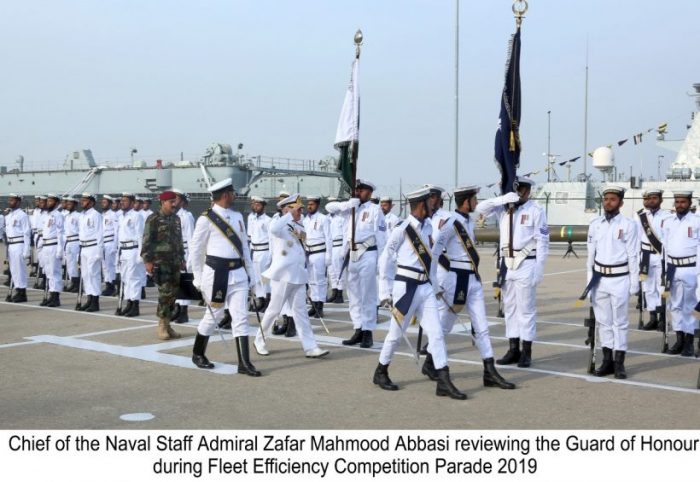 PAKISTAN NAVY Conducts Fleet Annual Efficiency Competition Parade & Award Ceremony At Naval Dockyard Karachi During Guard of Honor