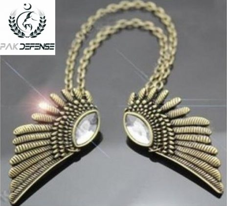 Angel Wngs 3D Collar Pin Golden in PAKISTAN