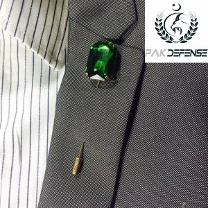 Green Emerald 3D lapel Pin