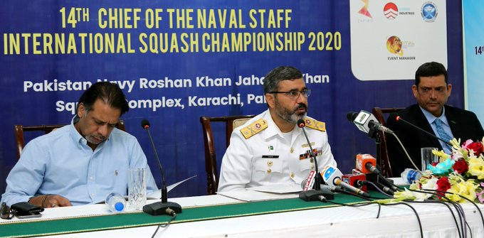 Jehangir Khan at the 14th International Squash Championship 2020