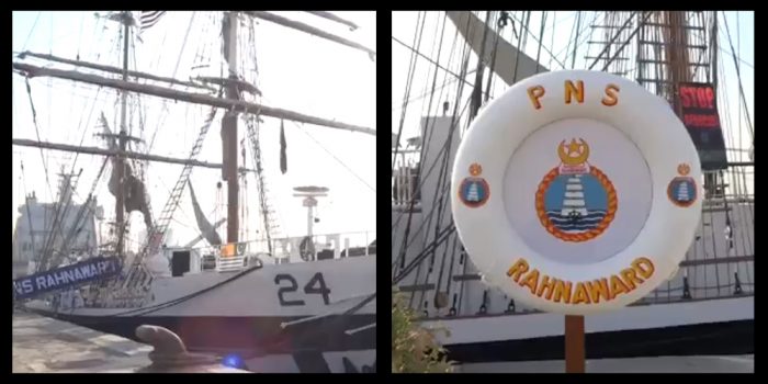 PNS Rahnaward Ship of PAKISTAN NAVY Cruise for KASHMIR Cause