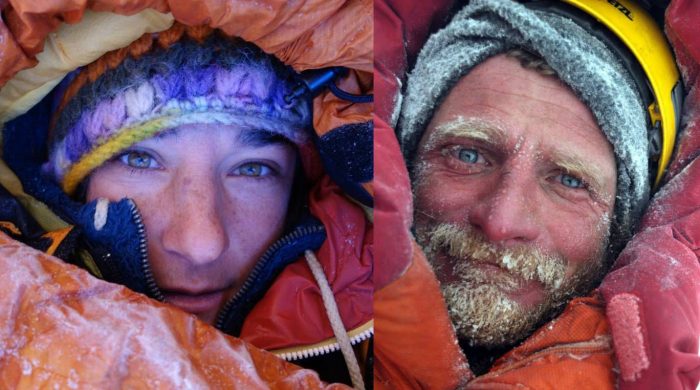 Pictures of French Mountaineer Elisabeth Revol and Polish Mountaineer Tomas Mackiewicz