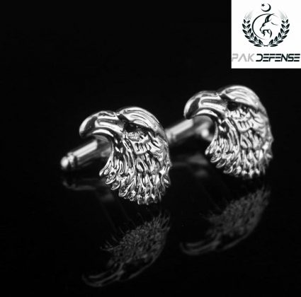 Silver Eagle 3D Cufflinks PAKDEFENSE