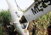 indian microligth aircraft crashed in patiala and wing commander burnt alive