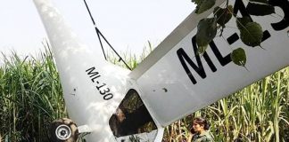 indian microligth aircraft crashed in patiala and wing commander burnt alive