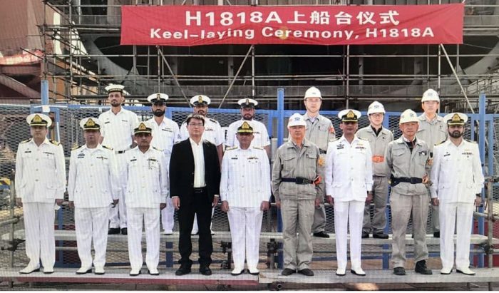 Keel Laying Ceremony of PAKISTAN NAVY Second Type 054 AP Frigate