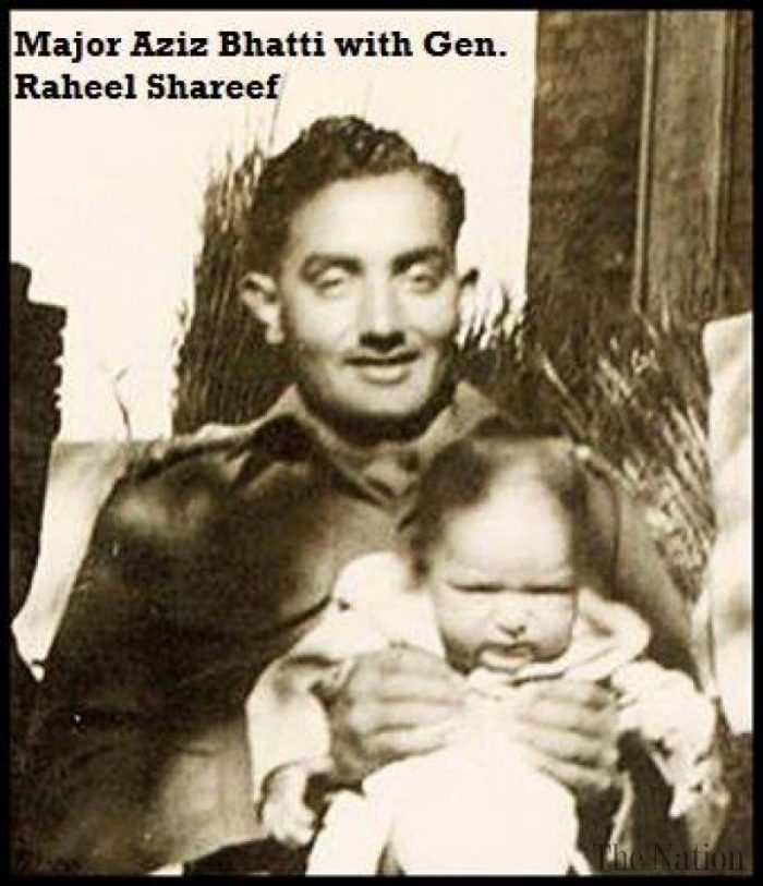 MASHALLAH GENERAL RAHEEL SHARIF WITH MAJOR AZIZ BHATTI SHAHEED MASHALLAH . . .