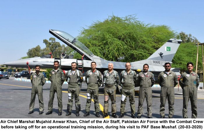 PAF CHIEF Flew Combat Training Mission in No 9 Multirole Squadron Unit Of Nauman Akram Shaheed
