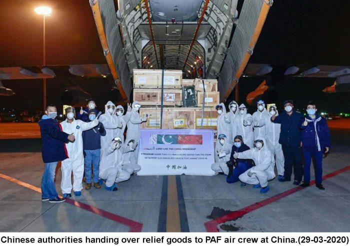 PAF IL-78 Aircraft Airlifted massive 14 Tons of Protective Gear from CHINA