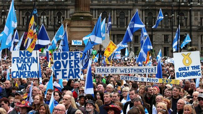 People of Scotland Demanding Freedom from United Kingdom
