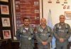 WING COMMANDER NAUMAN AKRAM SHAHEED WITH COAS AND AIR CHIEF