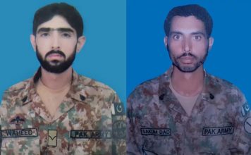 TWO PAKISTAN ARMY SOLDIERS MARTYRED IN IBO AT NORTH WAZIRISTAN