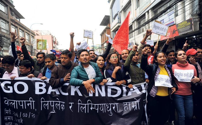 Nepal People Protests against india