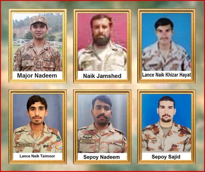 PAKISTAN ARMY SHAHEED OFFICERS AND JAWANS