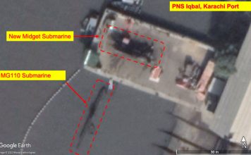 Satellige Image of PAKISTAN NAVY Developed New X-Craft Midget Submarine For Special Services Group