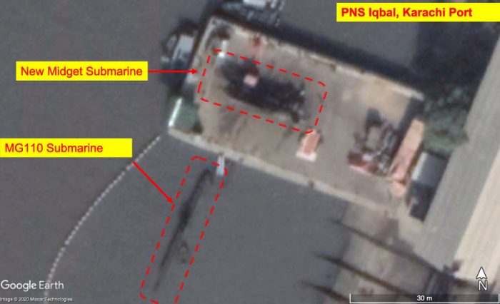 Satellige Image of PAKISTAN NAVY Developed New X-Craft Midget Submarine For Special Services Group