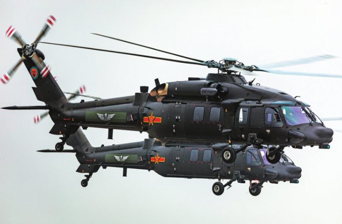 CHINESE Z-20 helicopter