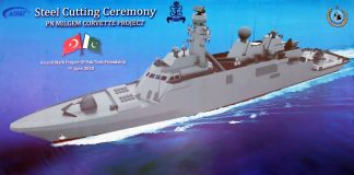 Steel Cutting Ceremony of PAKISTAN NAVY's Second MILGEM Class Warship Held At KS&EW